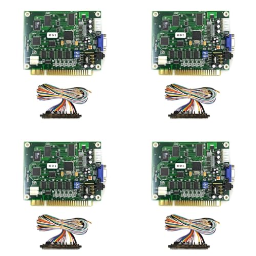 Huhudyy 4X 60 Im 1 Multicade PCB Board Arcade-Spielbrett mit 28P-Kabel VGA-Ausgang Arcade-Spielbrett Horizontal für Jamma Arcade von Huhudyy