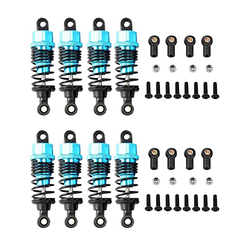 Huhudyy 8 Teiliges StoßDäMpfer DäMpfungs Set Aus Aluminium Legierung fürTamiya TT-01 TT01 TT-02 TT02 1/10 RC Auto Upgrade Teile, Blau von Huhudyy