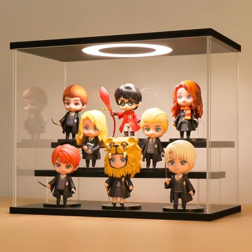 Acryl Vitrine / Schaukasten / Display Case / Acryl Box für Modellautos, Minifiguren, Sammlerstücke | mit LED Beleuchtung (3-Stufen) von Huijintao