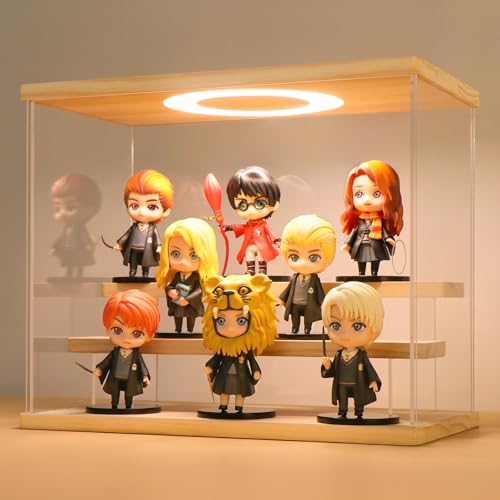 Acryl Vitrine / Schaukasten / Display Case / Acryl Box für Modellautos, Minifiguren, Sammlerstücke | mit LED Beleuchtung (3-Stufen) von Huijintao