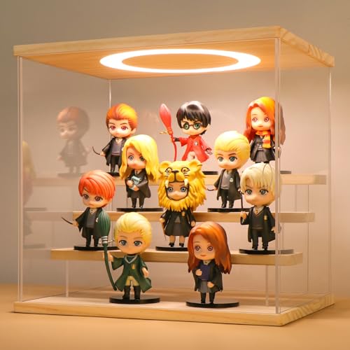 Acryl Vitrine / Schaukasten / Display Case / Acryl Box für Modellautos, Minifiguren, Sammlerstücke | mit LED Beleuchtung (4-Stufen) von Huijintao