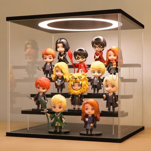 Acryl Vitrine / Schaukasten / Display Case / Acryl Box für Modellautos, Minifiguren, Sammlerstücke | mit LED Beleuchtung (5-Stufen) von Huijintao