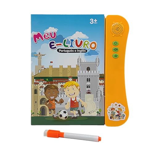 Huitrcrio Interaktive elektronische Lernbücher, Sprechbücher zum Englischlernen,Englisch-Aktivitäten-Lernbuch | Kinder-Lernbuch mit englischen Buchstaben und Wörtern für Kinder, Mädchen und von Huitrcrio