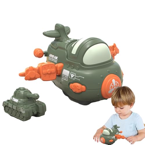 Huitrcrio Push-and-Go-Flugzeug,Flugzeug mit Reibungsantrieb - Reibungsflugzeugspielzeug für Kleinkinder mit integriertem Tank - Bump and Go Lernspielzeugflugzeug für Kleinkinder mit drehbaren Flügeln von Huitrcrio