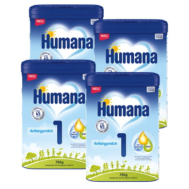 Humana Anfangsmilch 1 4x 750 g ab der Geburt von Humana