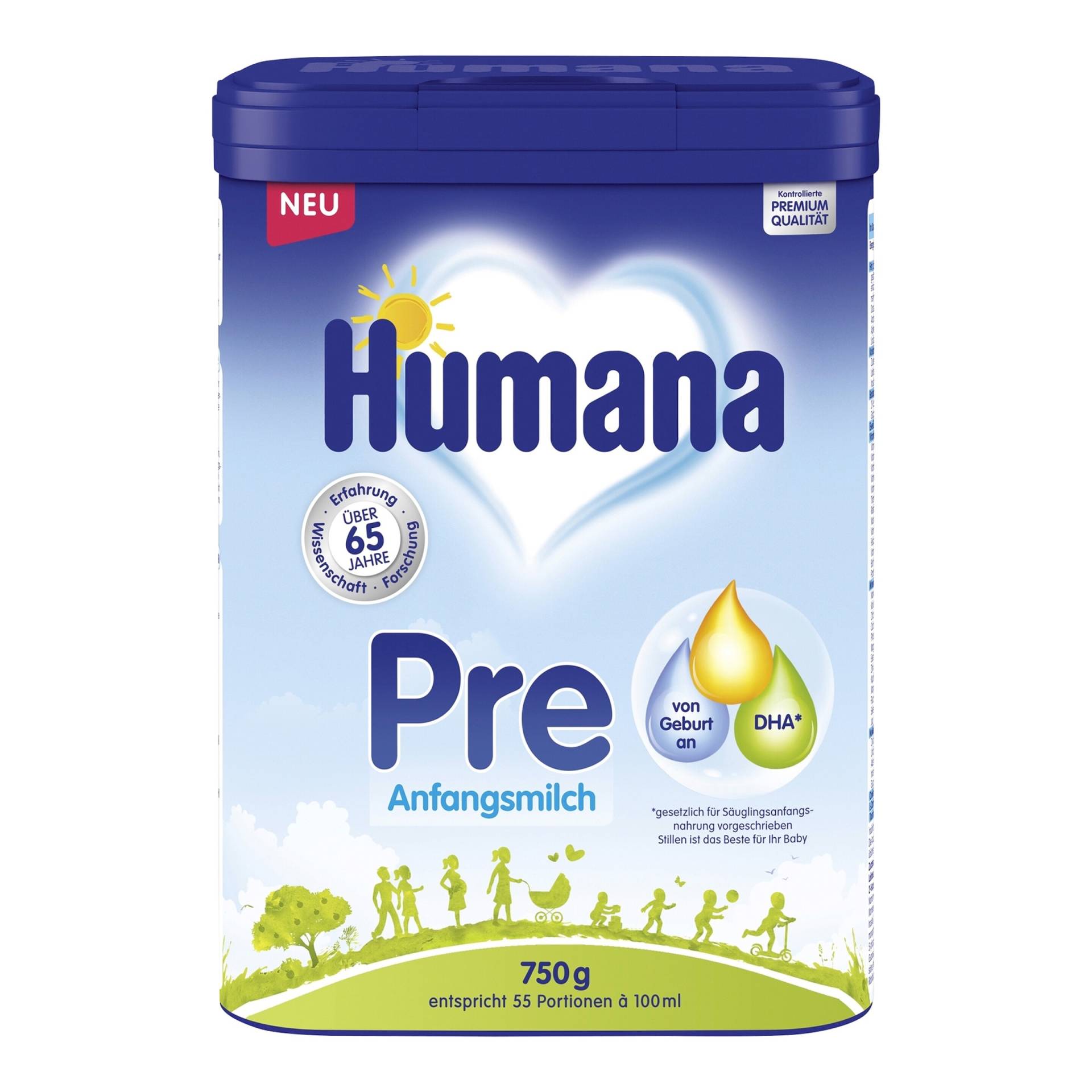 Humana Anfangsmilch PRE 750g von Humana