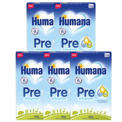 Humana Anfangsmilch Pre 5x 350g ab der Geburt von Humana