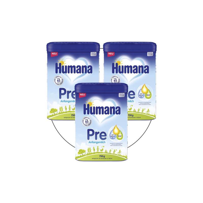 Humana Bundle 3er-Pack Anfangsmilch PRE 750g von Humana