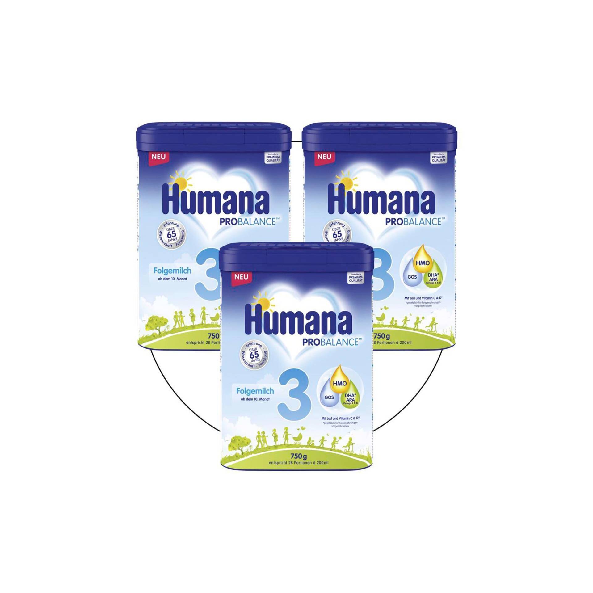 Humana Bundle 3er-Pack ProBalance 3 750g von Humana