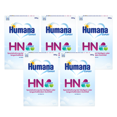 Humana Spezialnahrung HN Expert bei häufigem oder langanhaltendem Durchfall 5x 300 g von Geburt an von Humana