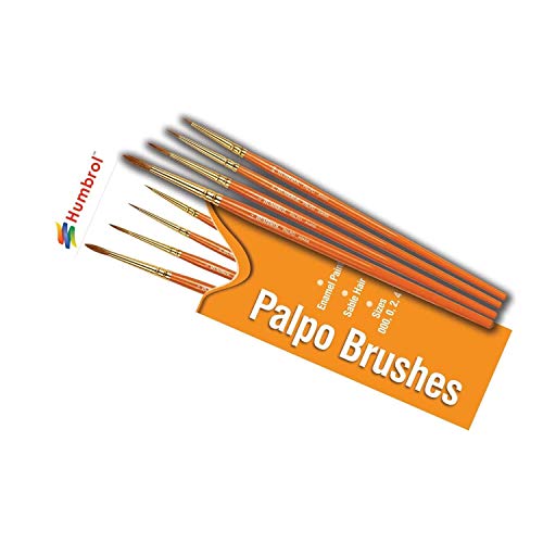 Humbrol AG4250 Pinsel, Set Modellbausatz, verschieden, Palpo Size 000, 0, 2, 4 Brush Pack von Humbrol