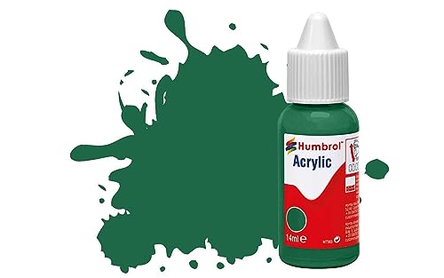 Humbrol Acrylfarbe, Nr. 30 Dunkelgrün – Matt, 14 ml (1 Stück) von Humbrol