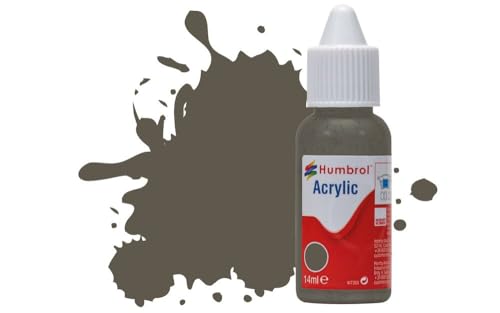 Humbrol Acrylfarbe Nr. 75 Bronzegrün matt, Tropfflasche, 14 ml von Humbrol