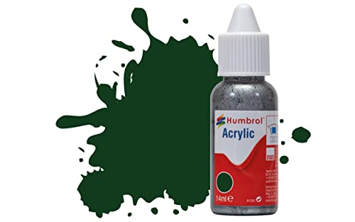 Humbrol DB0003 Acrylfarbe Nr. 3 Brunswick Green glänzend, 14 ml (1 Stück) von Humbrol