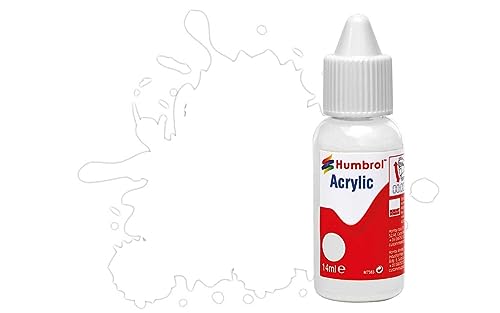 Humbrol DB0034 Acrylfarbe Nr. 34 Weiß – Matt, 14 ml (1 Stück) von Humbrol