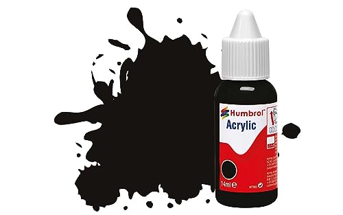 Humbrol DB0085 Satin-14ml Acrylic Paint, No 85 Black-Satin, 14 ml (Pack of 1) von Humbrol