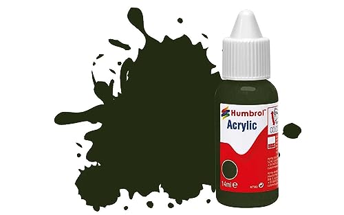 Humbrol DB0163 Acrylic Paint, No 163 Dark Green-Satin, 14 ml (Pack of 1) von Humbrol