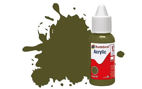 Humbrol DB0155 Acrylic Paint, No 155-Matt Olive Drab-Matt, 14 ml (Pack of 1) von Humbrol