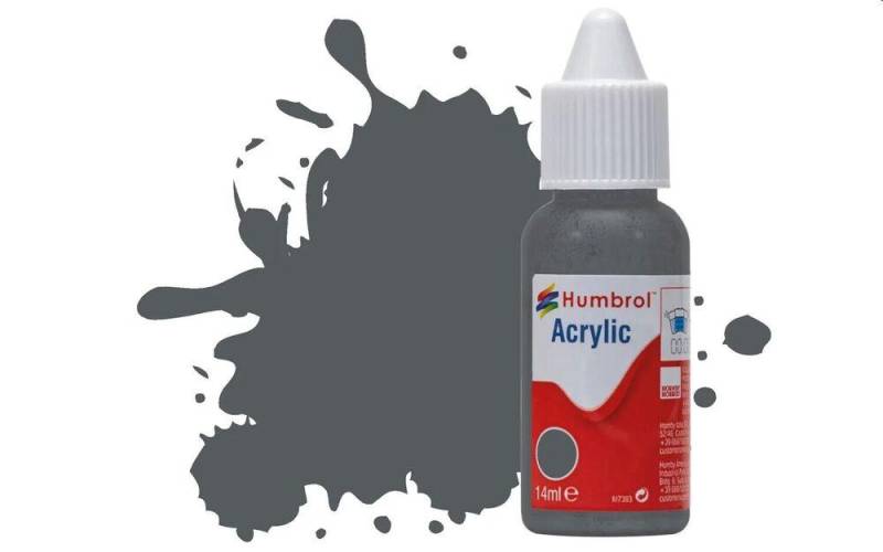 No 125 US Dark Grey Matt - Acrylic - 14 ml von Humbrol