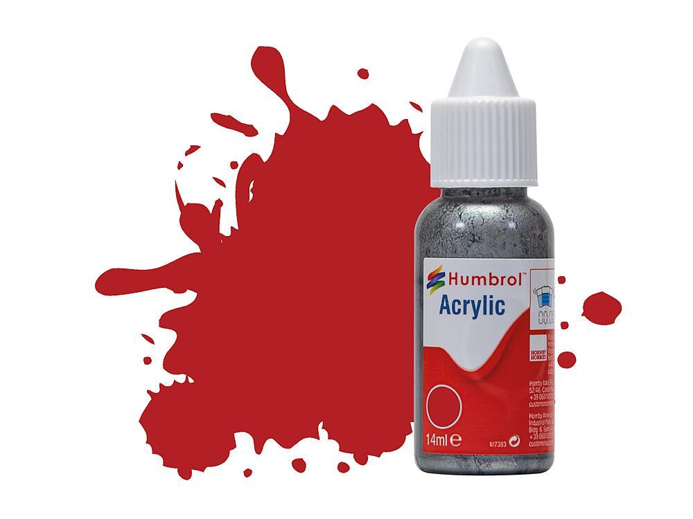 No 153 Insignia Red - Matt  - Acrylic - 14 ml von Humbrol