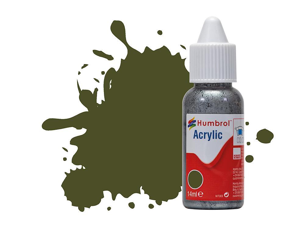 No 155 Olive Drab - Matt  - Acrylic - 14 ml von Humbrol