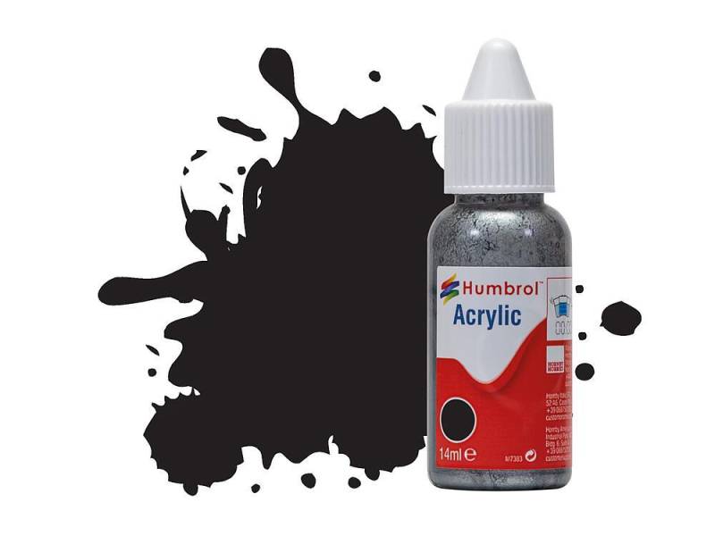 No 33 Black - Matt  - Acrylic - 14 ml von Humbrol