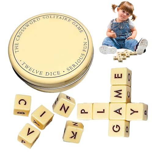 Alphabet Würfelspiel, Lustiges Englisches Alphabet Würfelspiel, Lustiges Wortkombinationsspiel, Denkspiel Für Erwachsene, Kinder Und Familientreffen von Humdcdy