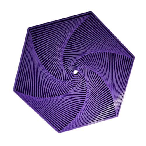 Fraktales Sechseck Zappelspielzeug, Buntes Sechseck Spiralspielzeug, 3D Druck SpiralIllusion Antistress Zappelspielzeug Gegen Angstzustände Und Stressabbau Für Kinder Und Erwachsene von Humdcdy