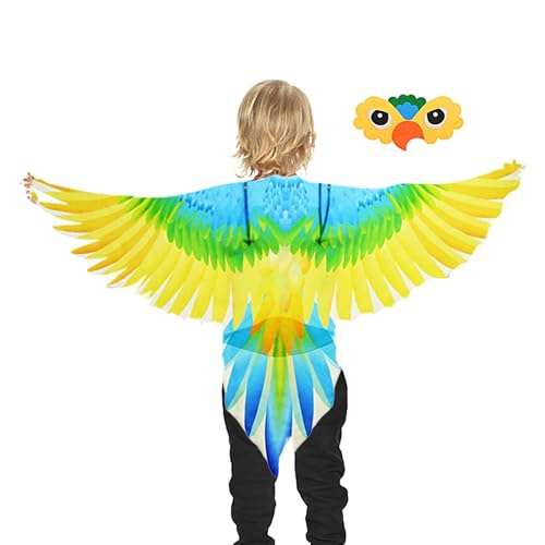 Humdcdy Vogel-Kostüm für Kinder,Adlerflügel-Kostüm für Kinder,Papageienflügel-Kostüm für | Eulenflügel-Kostüme für, Mädchen, Kinder, Sohn von Humdcdy