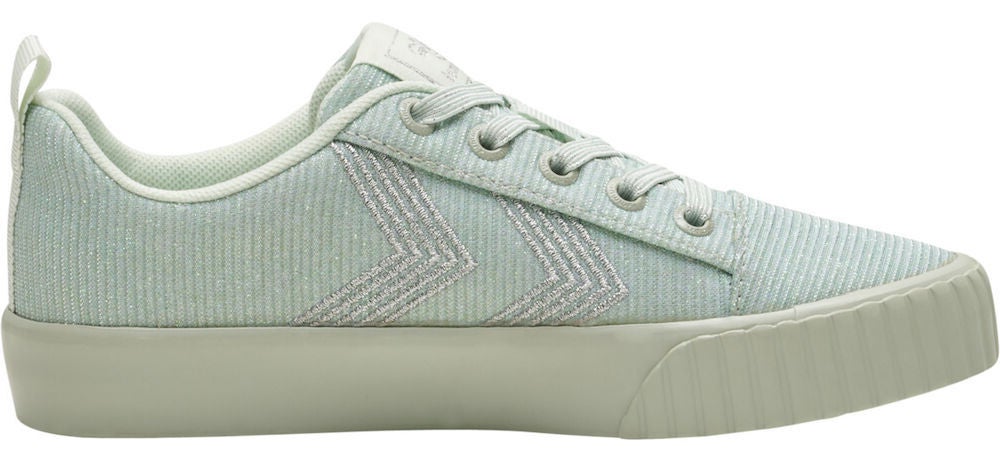 Hummel Base Court Glitter Jr Kinder Sneaker, Pale Aqua, 27, Kinderschuhe von Hummel