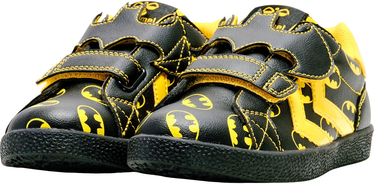 Hummel Batman Jet Court Kinder Sneaker, Schwarz, 33, Kinderschuhe von Hummel