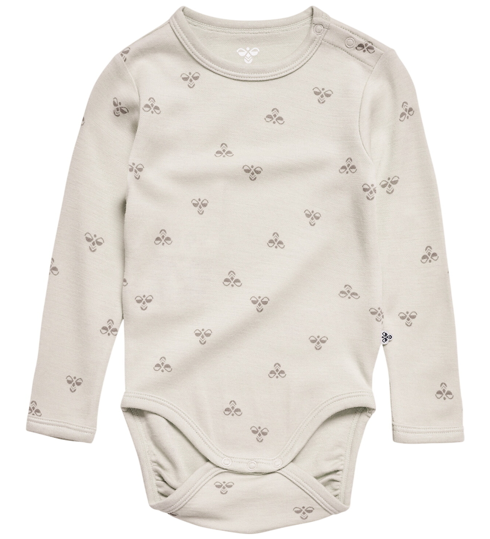 Hummel Body l/ä - Wolle/Viskose - HmlMini - Weißkappengrau - Hummel - 62 - Body L/Ä Hummel Body l/ä - Wolle/Viskose - HmlMini - Weißkappengrau - Hummel - 62 - Body L/Ä von Hummel