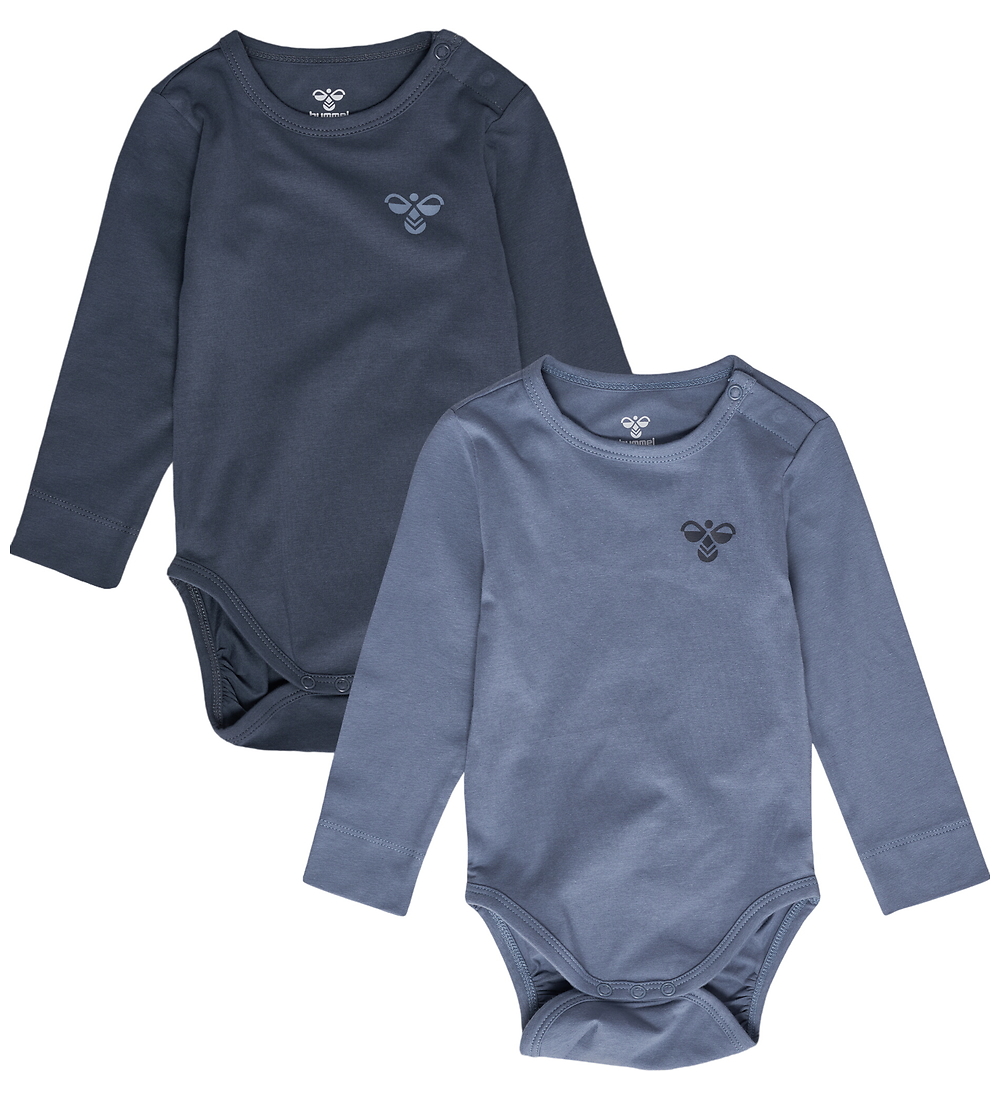 Hummel Body l/ä - hmlMini - 2er-Pack - Ombre Blue/Flint Stone - Hummel - 68 - Body L/Ä Hummel Body l/ä - hmlMini - 2er-Pack - Ombre Blue/Flint Stone - Hummel - 68 - Body L/Ä von Hummel