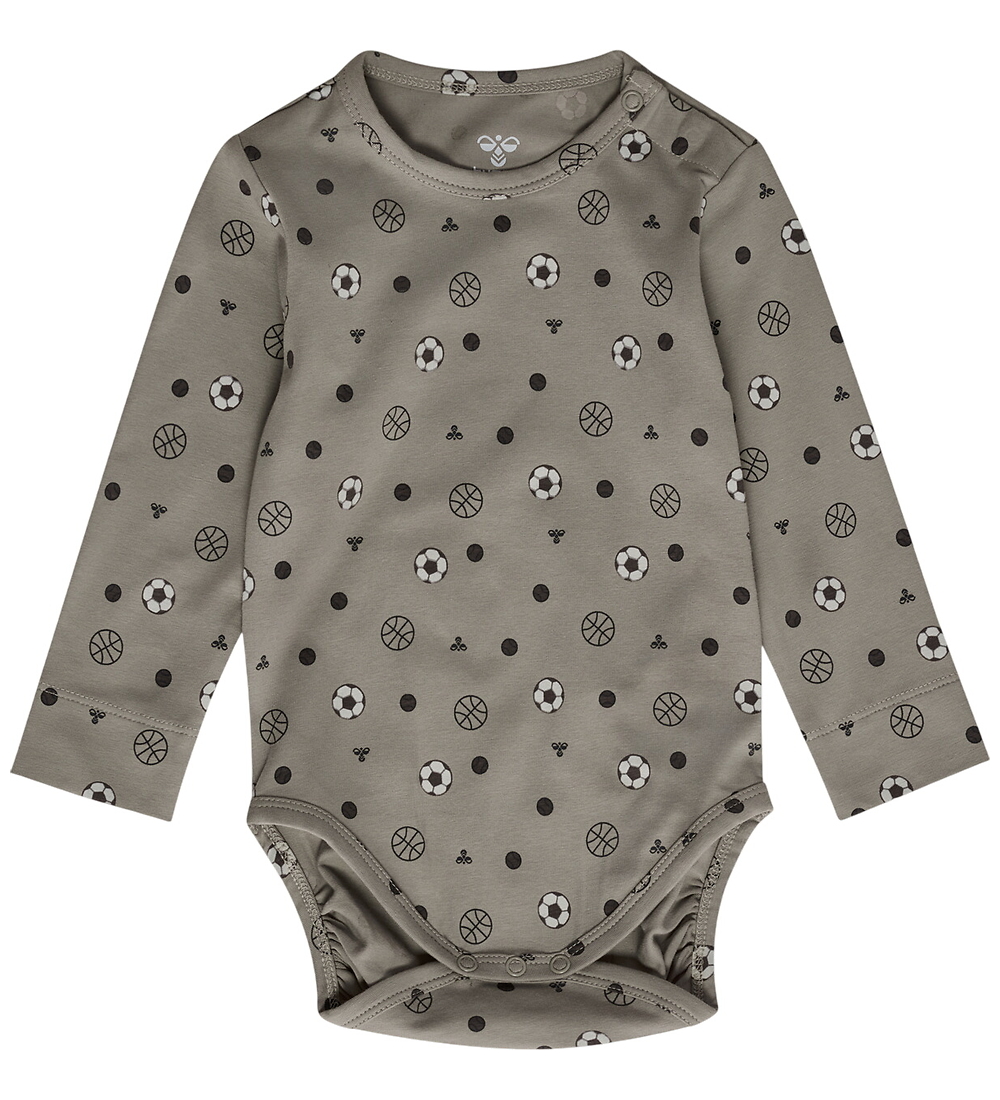 Hummel Body l/ä - hmlMini - AOP - Vintage Khaki m. Bälle - Hummel - 62 - Body L/Ä Hummel Body l/ä - hmlMini - AOP - Vintage Khaki m. Bälle - Hummel - 62 - Body L/Ä von Hummel