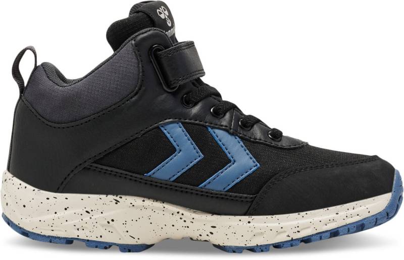 Hummel Root Tex Jr Kinder Sneaker, Black/Blue, 28, Kinderschuhe von Hummel