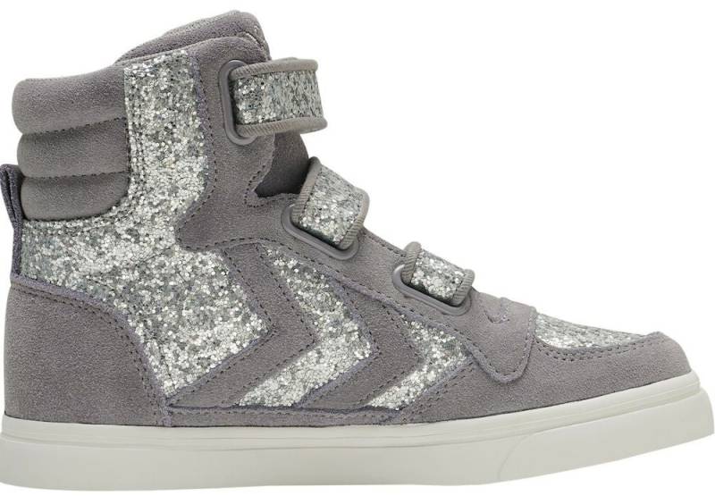 Hummel Stadil Glitter Jr Kinder Sneakers, Alloy, 26, Kinderschuhe von Hummel