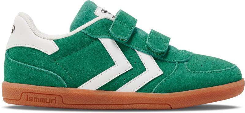 Hummel Victory Suede II Kinder Sneaker, Pepper Green, 28, Kinderschuhe von Hummel