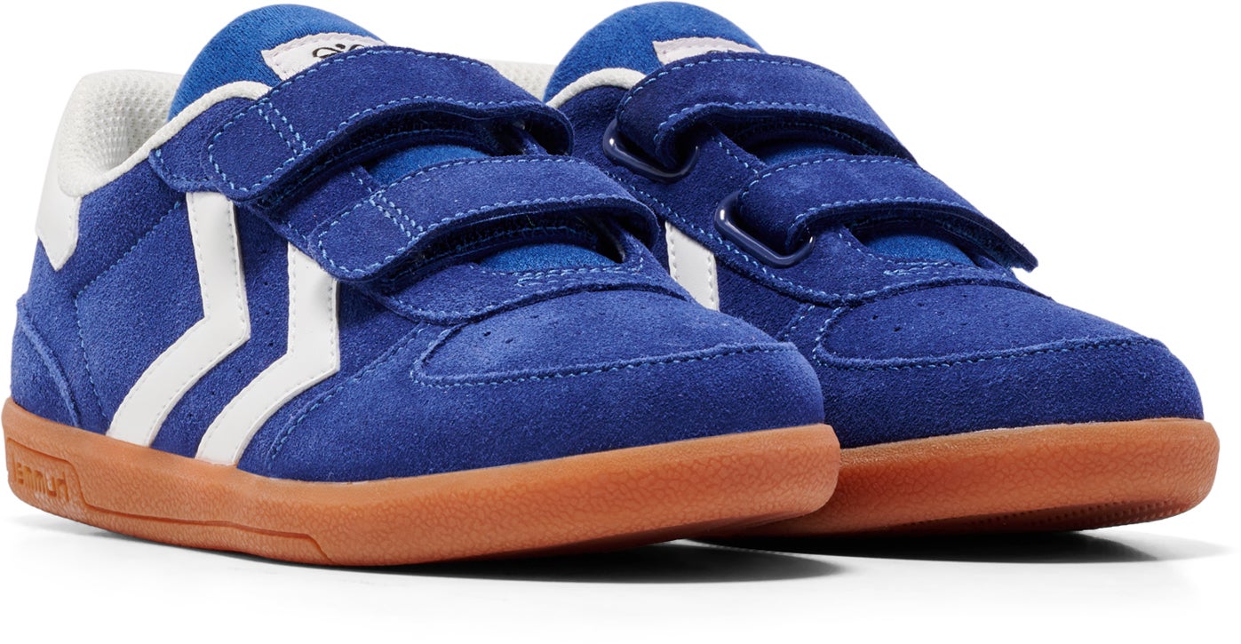 Hummel Victory Suede II Kinder Sneaker, True Navy, 28, Kinderschuhe von Hummel