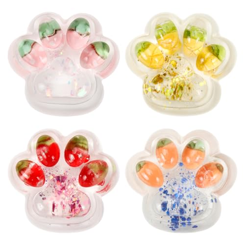 4 Stück Katzenpfoten Squishy, Cat Paw Squeeze Katze Spielzeug, Katzen Pfoten Squishy Stressabbau, Fufu Squishy Cat Pfote Groß Pinch Quetsch Zappern für Kinder Erwachsene 4 Stück Katzenpfoten Squishy, Cat Paw Squeeze Katze Spielzeug, Katzen Pfoten Squishy Stressabbau, Fufu Squishy Cat Pfote Groß Pinch Quetsch Zappern für Kinder Erwachsene von Humtudeit