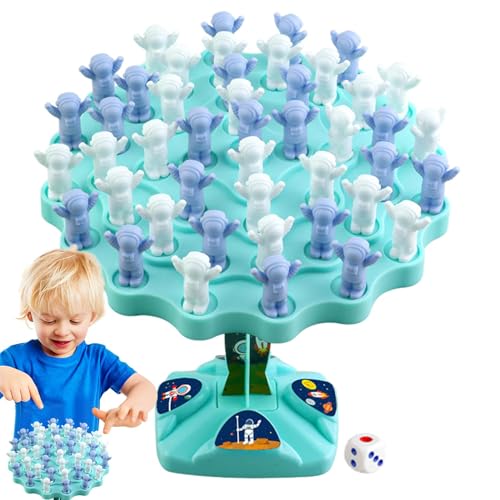 HunicandIU Balance Tree Brettspiel,Balance Tree Astronaut Brettspiel | Balance-Brettspiel mit Astronauten-Thema - Astronauten-Stack-Balance-Spiel für Kinder von HunicandIU