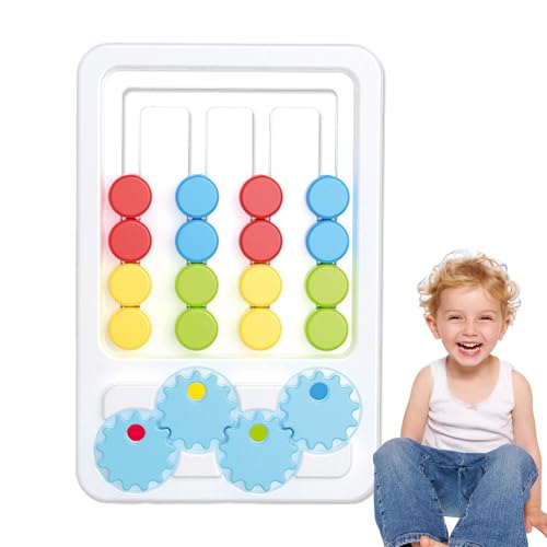 HunicandIU Schiebepuzzlespiel, Holzpuzzles für Kleinkinder | Logikspiele Kinder Schiebepuzzle,Denkaufgabe, Feinmotorikspielzeug, Puzzle-Brettspiele, interessant für den Kindergarten von HunicandIU