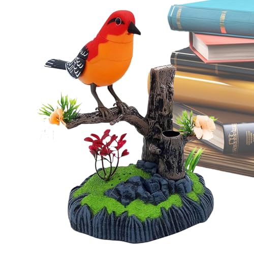 HunicandIU Simulation Electronic Bird | Stiftehalter Mit Vogelgezwitscher | Dekorativer Realistischer Haustiervogel Für Schulkinder Kinderzimmer Wohnzimmer Küche Erwachsene Geburtstag HunicandIU Simulation Electronic Bird | Stiftehalter Mit Vogelgezwitscher | Dekorativer Realistischer Haustiervogel Für Schulkinder Kinderzimmer Wohnzimmer Küche Erwachsene Geburtstag von HunicandIU