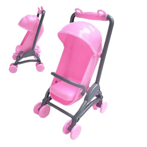 HunicandIU Spielzeugwagen für Puppen,Puppenwagen - -Puppenwagen - Simulierter Puppenwagen, tragbarer Kinderwagen für Puppen zum Rollenspiel, perfekt für Mädchen von HunicandIU