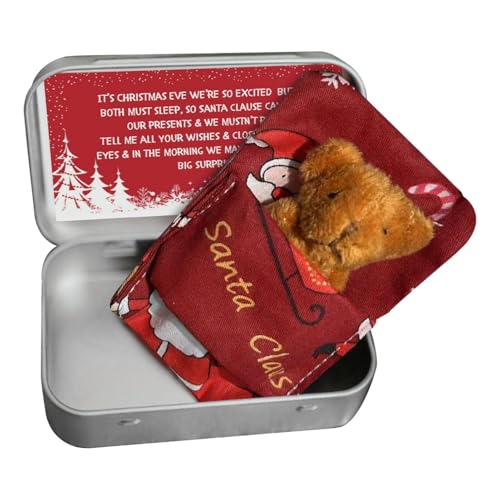 HunicandIU -Stoffbär in Einer Dose,Weihnachten Bär in Box Stofftier Bär - Bär in Box Stofftier, Bärpuppen für Babyparty von HunicandIU