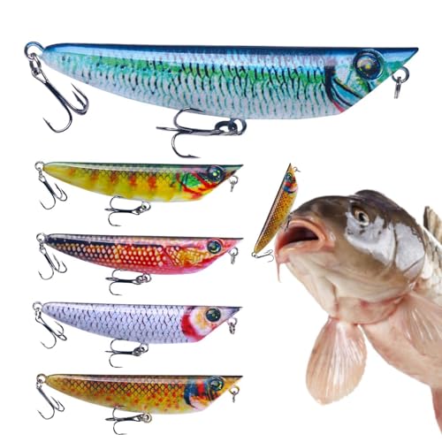 HunicandIU Swimbait Fischerei, Schwimmköder,Fish Swimbaits Kit | Accessoires für Angelausrüstung, langsam sinkende realistische Köder für Frischwasser- und Salzwasseranfänger und erfahrene Angler von HunicandIU