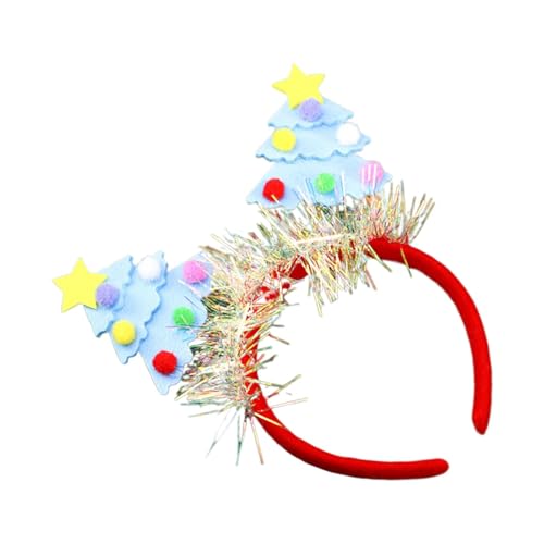 HunicandIU Weihnachtshaarreifen,Weihnachtskopfschmuck | Pailletten-Weihnachtsbaum-Stirnband für Party - Weihnachtsparty-Zubehör für Firmenveranstaltungen, Schulaufführungen, Weihnachtsfeiern von HunicandIU