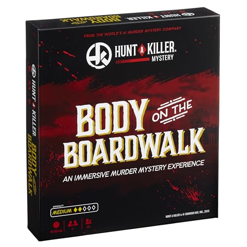 Hunt A Killer,Body On The Boardwalk, oder mit Familie & Freunden als Detektive für Spiele-Nacht, Alter 14+ von Hunt A Killer