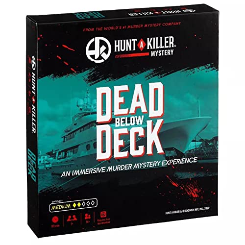 Hunt A Killer Dead Below Deck - Solve a Murder on a Yacht - Spiel für True Crime Fans mit Dokumenten & Rätseln - Mord-Rätselspiel für Erwachsene - Lösen Sie Verbrechen bei Spieleabend oder Date-Nacht von Hunt A Killer