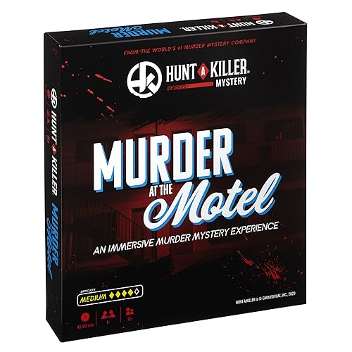 Hunt A Killer Murder at The Motel, Immersive Murder Mystery Game – Detektiv für Date-Nacht oder Familie, 1-5 Spieler, ab 14 Jahren von Hunt A Killer