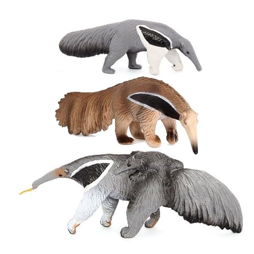 3 PCs Realistische Tierfiguren, Wildtier -Vorspiele Spielzeugfigur, Plastik -Antezeug -Spielzeug Wildtiermodels Kinderspieltier Figuren für Kinder, Jungen und Mädchen Vorzug Spielzeug Spielzeug von Huraoerrrr